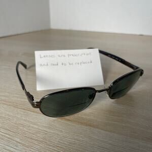Persol 2079-S 618/47 Eyeglasses Frames Only Gray Brown 54-18-135 Italy